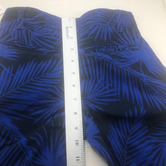 Wonder Nation Boy's Size 8 Adjustable Waist Flat Front Short Blue Palm Leaf New - Picture 12 of 13